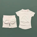 The Gym Set That Stays Put – Seamless Stretch Top & Shorts
