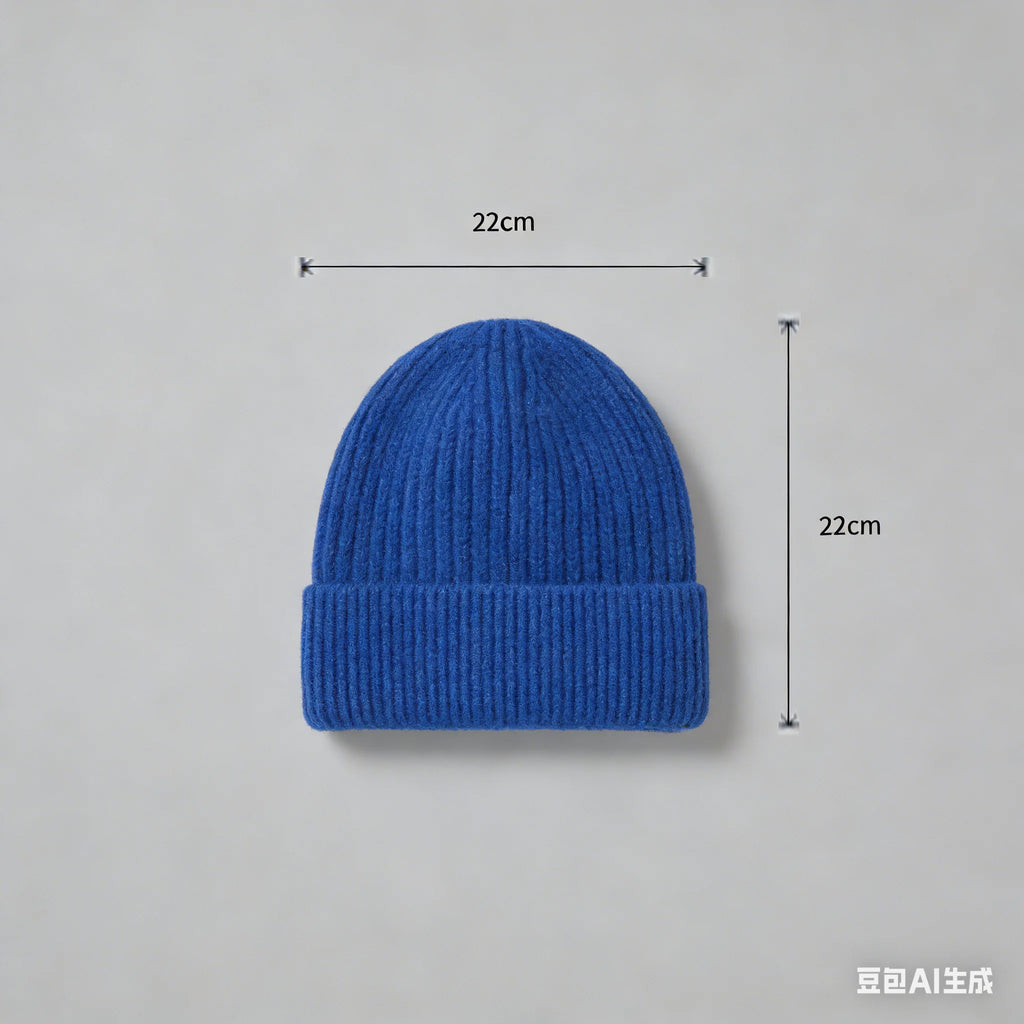 Autumn  Winter Short Warm Melon Hat Men Knitted Round Top Brimless Cold Hat Women Street hip-hop Wool Beanie