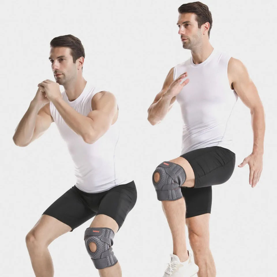 AOLIKES 1PCS NEW Knee Brace with Side Stabilizers & Patella Gel Pads,Knee Support for Cycling,Running,Climbing