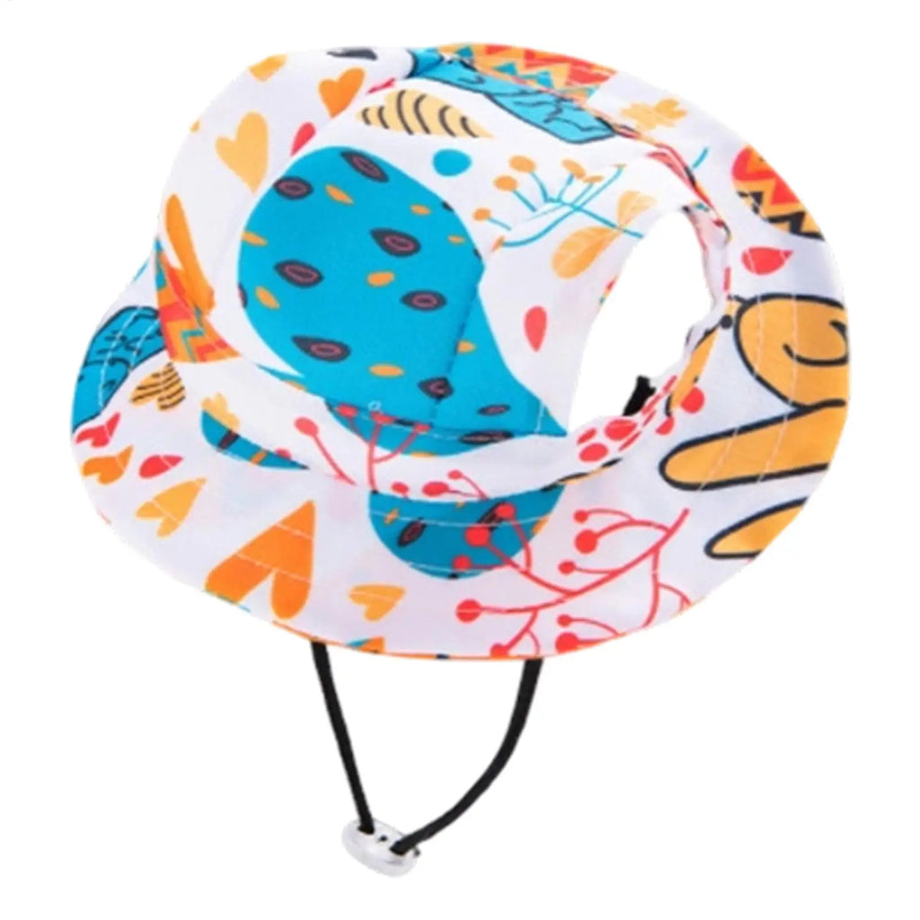 Adjustable Pet Sun Hat – UV Protection Fisherman Hat for Cats & Dogs