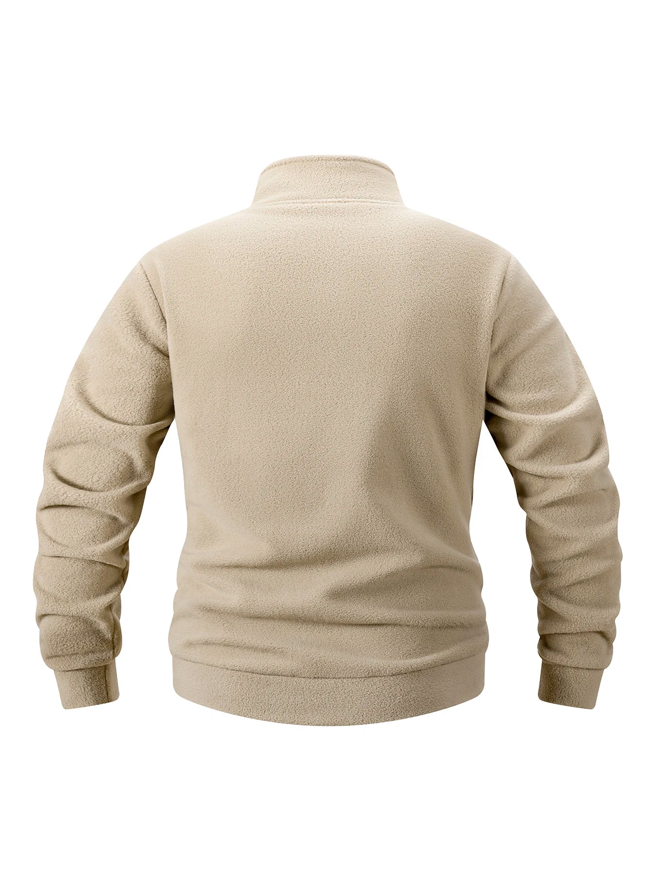 Men's Quarter-Zip Fleece Sweatshirt – Stand Collar Pullover