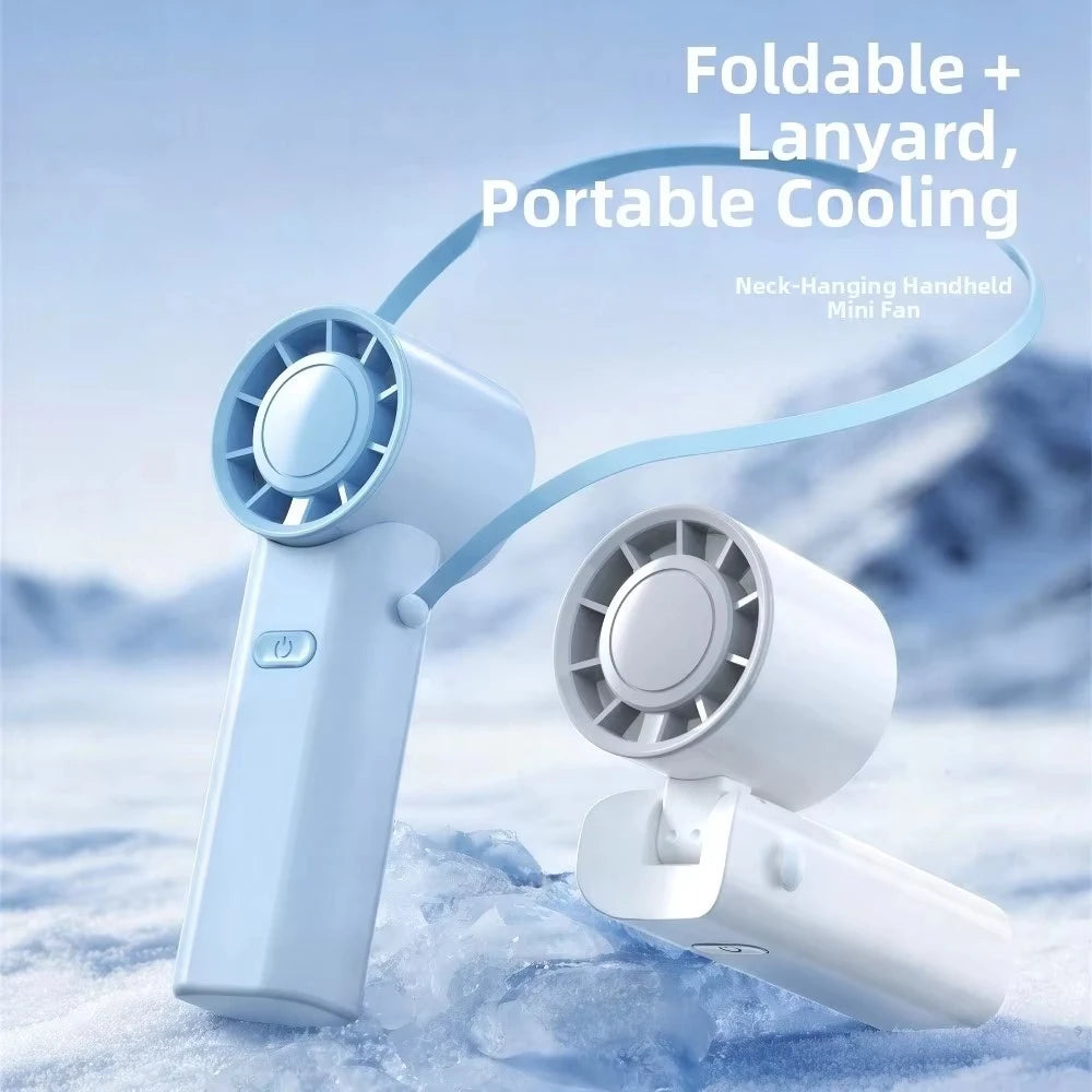 Mini Foldable USB Rechargeable Handheld Fan – 4 Colors