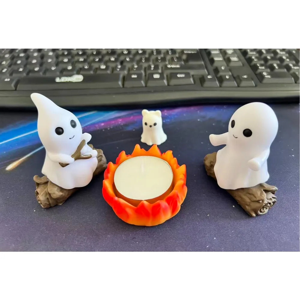 Halloween Ghost Campfire Outdoor Decor Set