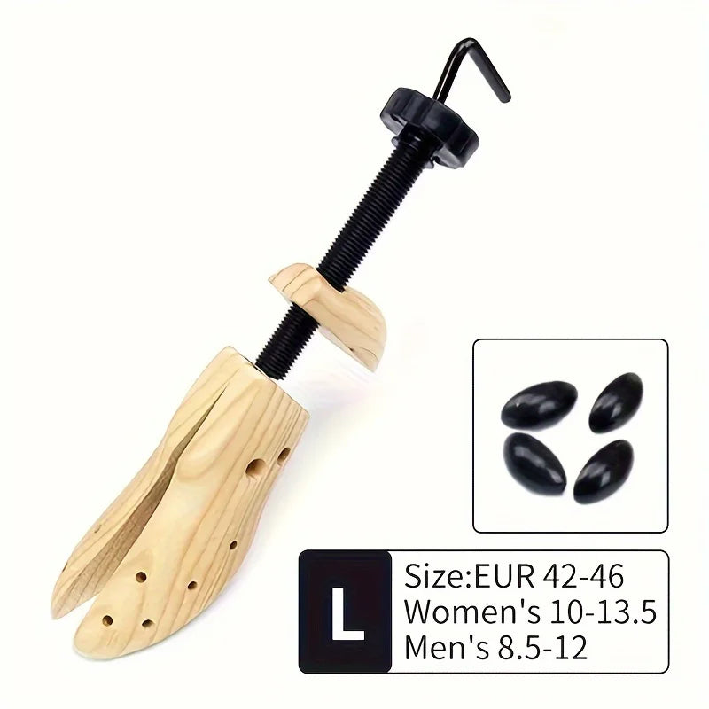 1Pc Shoe Stretcher Women and Men's Shoe Widener  Wooden Expander for Wide Feet, Bunions or Calluses Wooden Shoe Stretcher