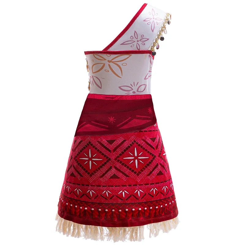 Girls' Moana 2 Princess Costume Dress – 10 Styles, 2T–12T