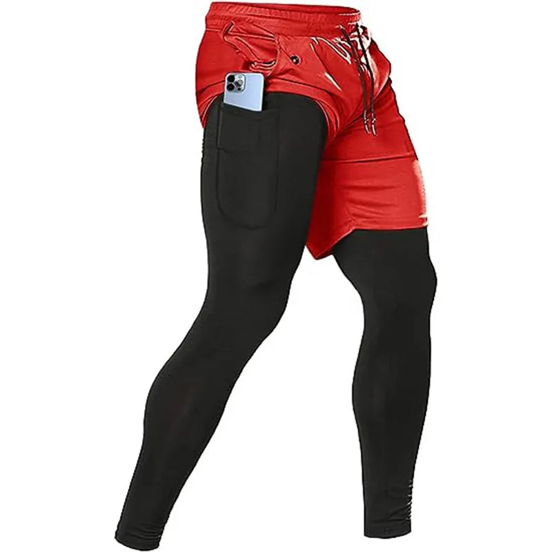 Men's 2-in-1 Sport Training Pants – Gym & Jogging Trousers