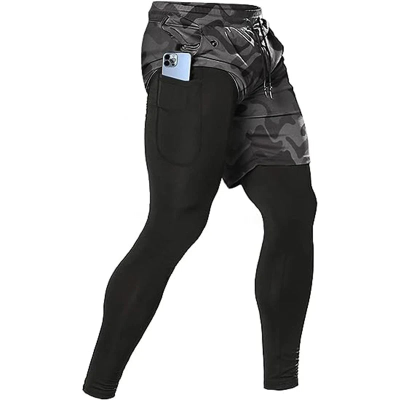Men's 2-in-1 Sport Training Pants – Gym & Jogging Trousers