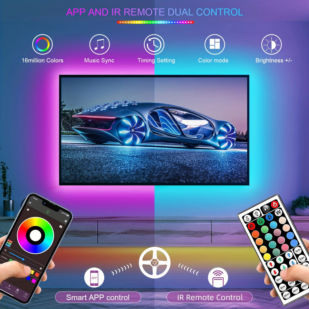 The Mood Strip – RGB LED Strip Lights with App & Remote Control