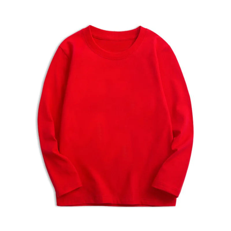 Kids' Cotton Long-Sleeve Tee – Unisex Everyday Essential