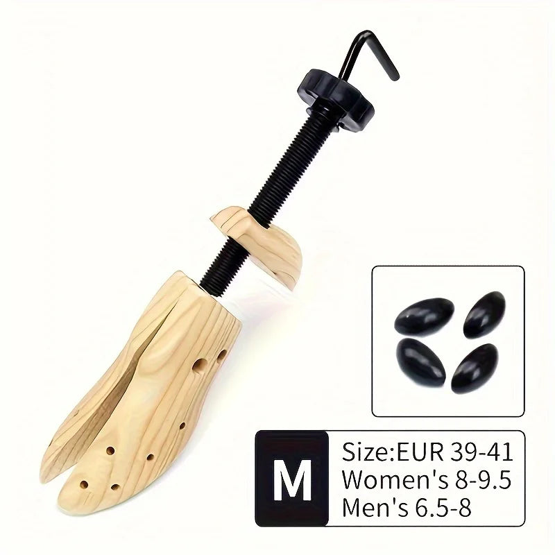 1Pc Shoe Stretcher Women and Men's Shoe Widener  Wooden Expander for Wide Feet, Bunions or Calluses Wooden Shoe Stretcher