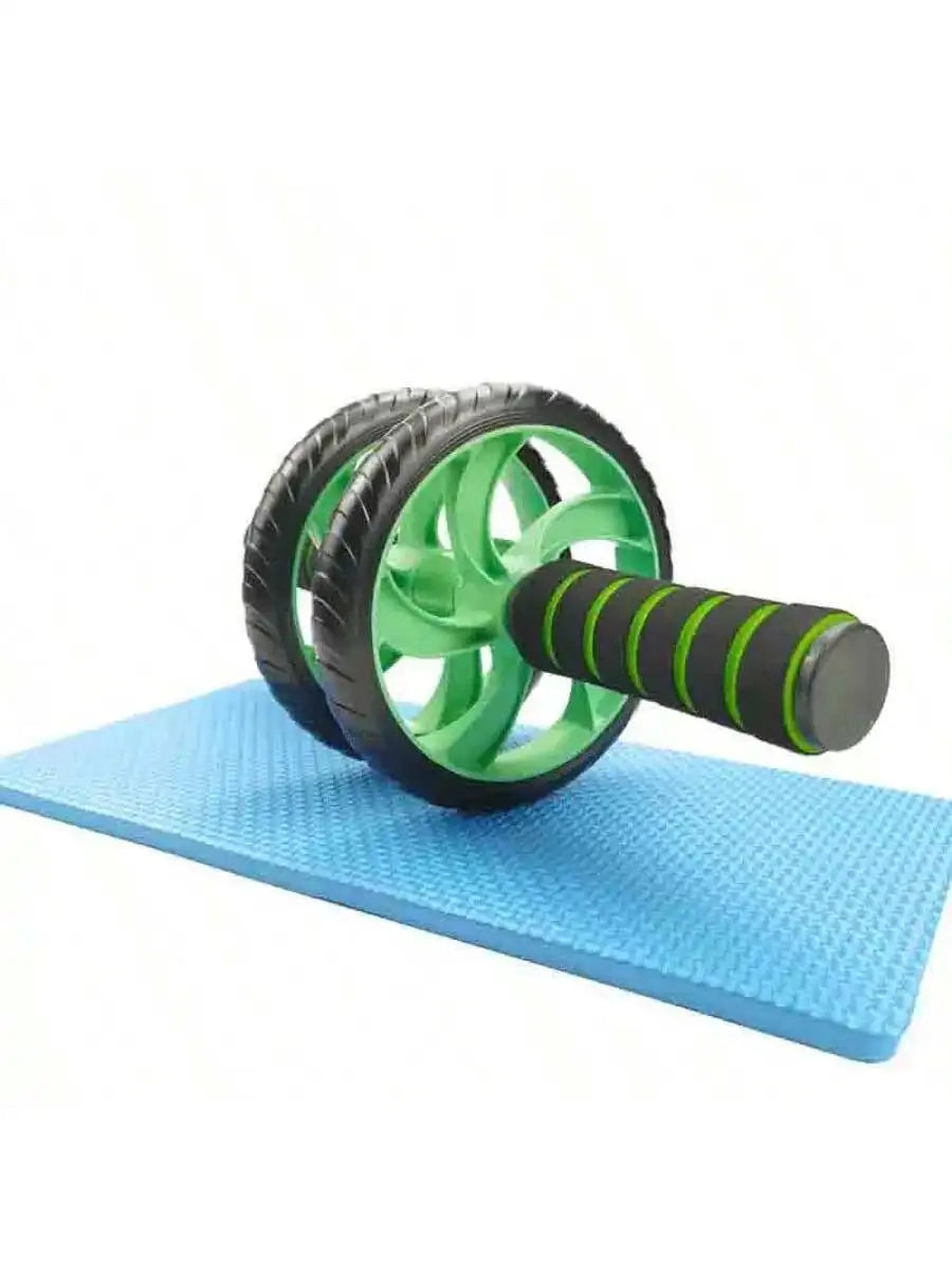 Silent Dual-Wheel Abdominal Roller - Made of Pvc and Stainless Steel, Suitable for Core Strength Training and Fitness Enthusiasts, Abdominal Muscle Roller, Exercise Equipment