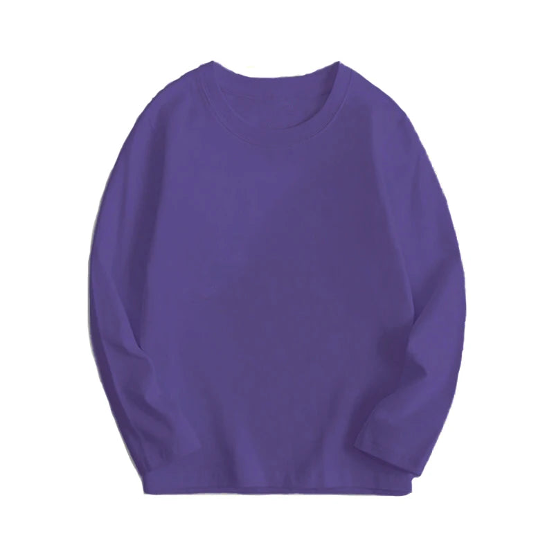 Kids' Cotton Long-Sleeve Tee – Unisex Everyday Essential