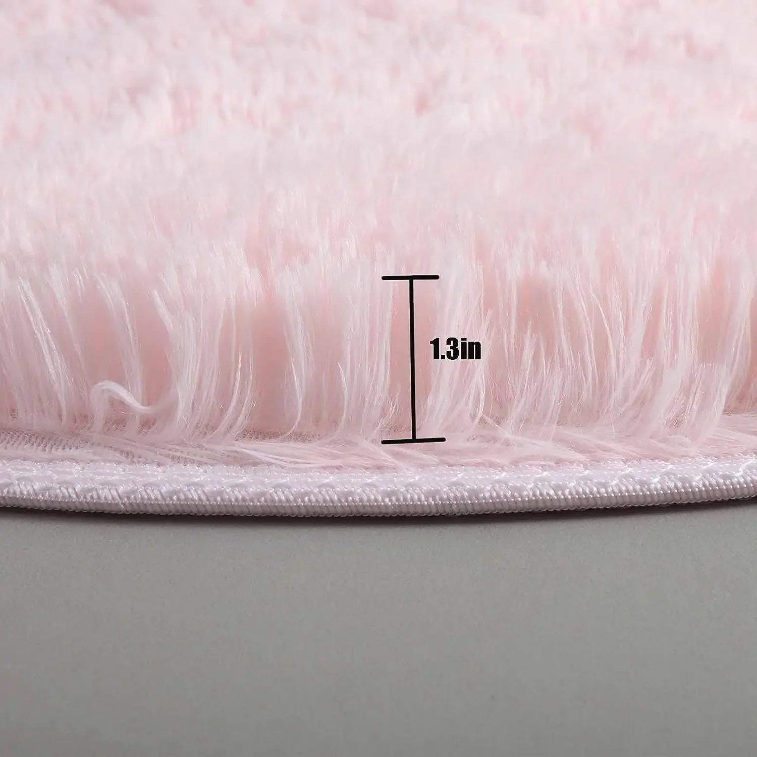 Super Soft Plush Round Rug – Fluffy Pile Floor Mat