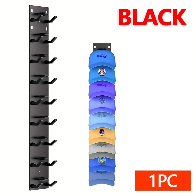 2026 New Baseball Cap Rack Wall Mounted Hat Organizer Storage Hanger for Door Closet Multifunctional Cap Holder Display