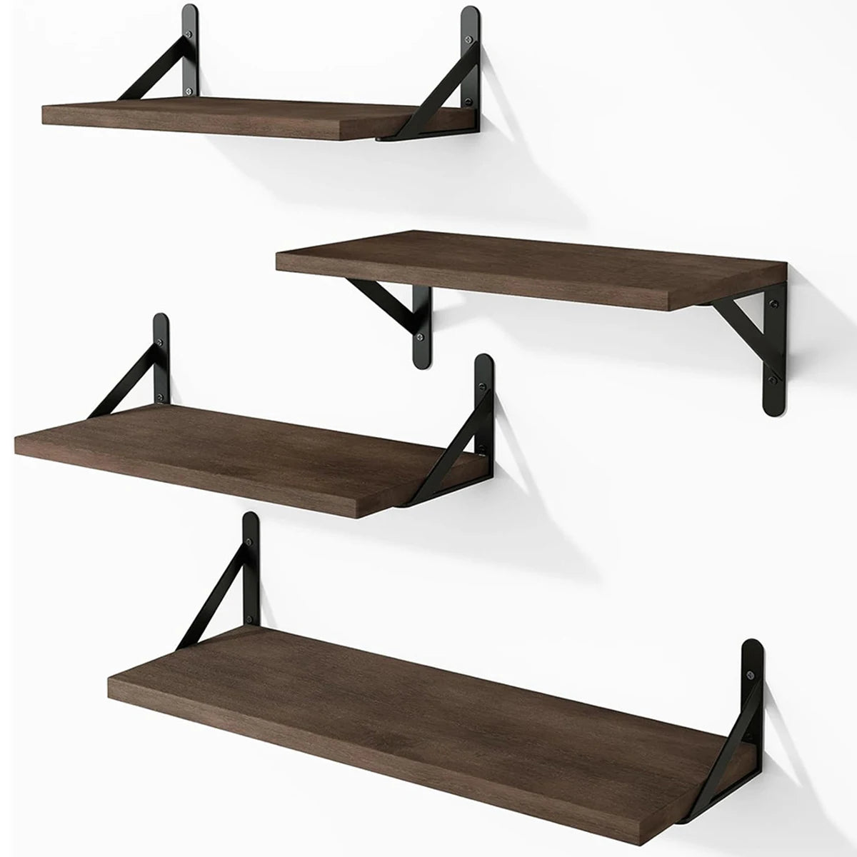 Floating Wood Wall Shelves – Mounted Display & Storage