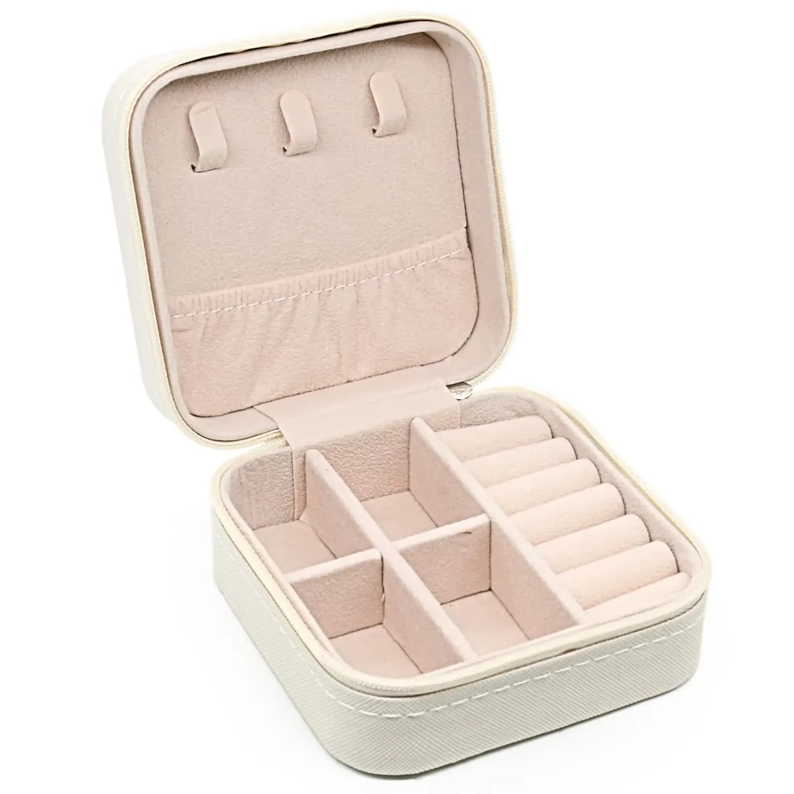 Portable Palm Jewelry Box – Ring & Earring Travel Case