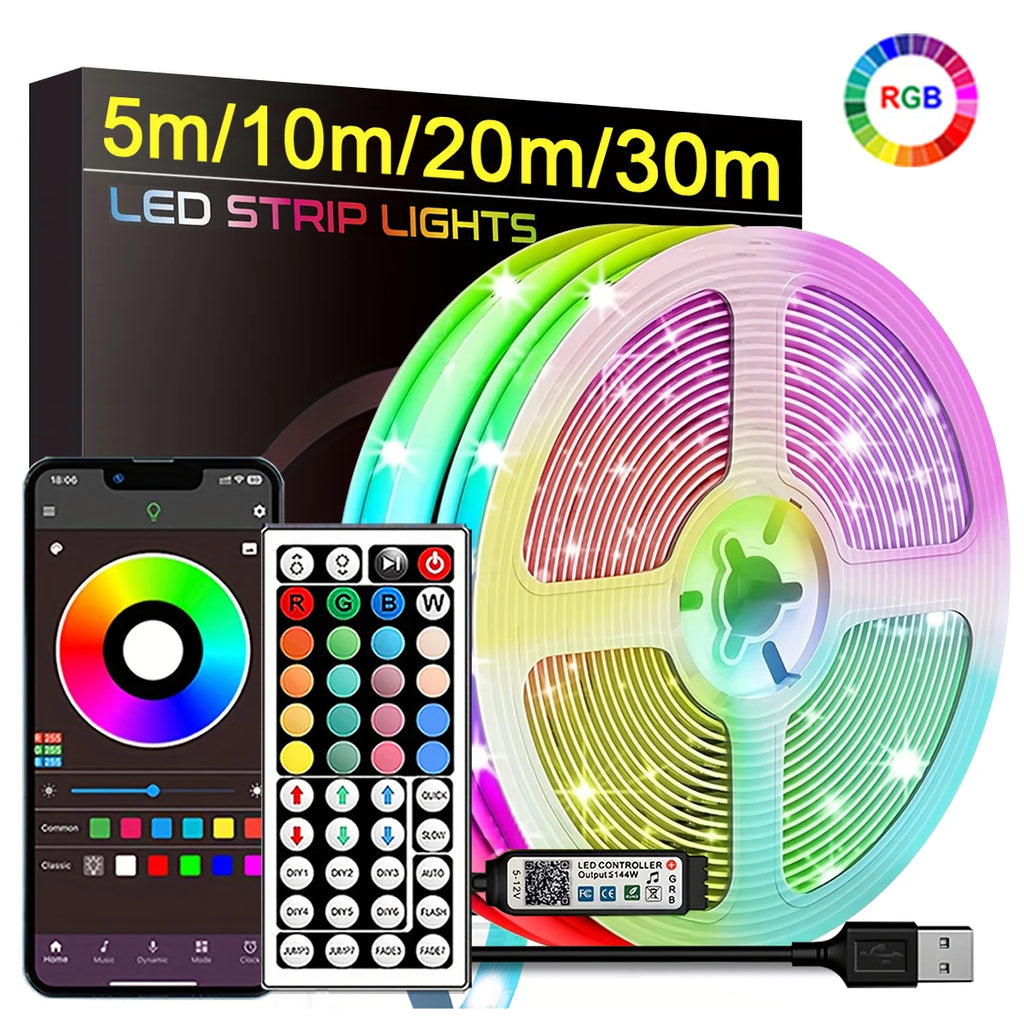 The Mood Strip – RGB LED Strip Lights with App & Remote Control