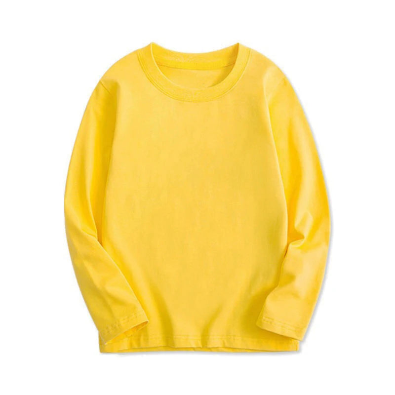 Kids' Cotton Long-Sleeve Tee – Unisex Everyday Essential