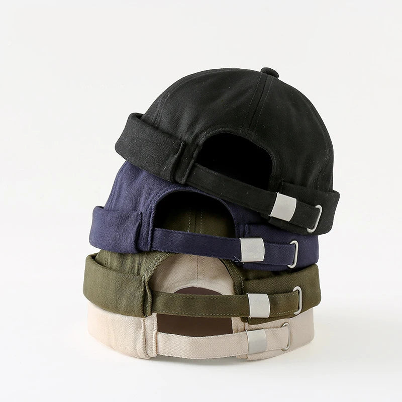 Brimless Hip Hop Beanie Skullcap Street Women Men SkullCap Portable Melon Cap Street Knitted Hats Fashion Headwear Caps 1pc