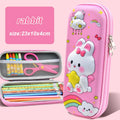 3D Kawaii Pencil Case EVA Large Capacity Waterproof Light Pencil Box for Student School Supply Stationery bag