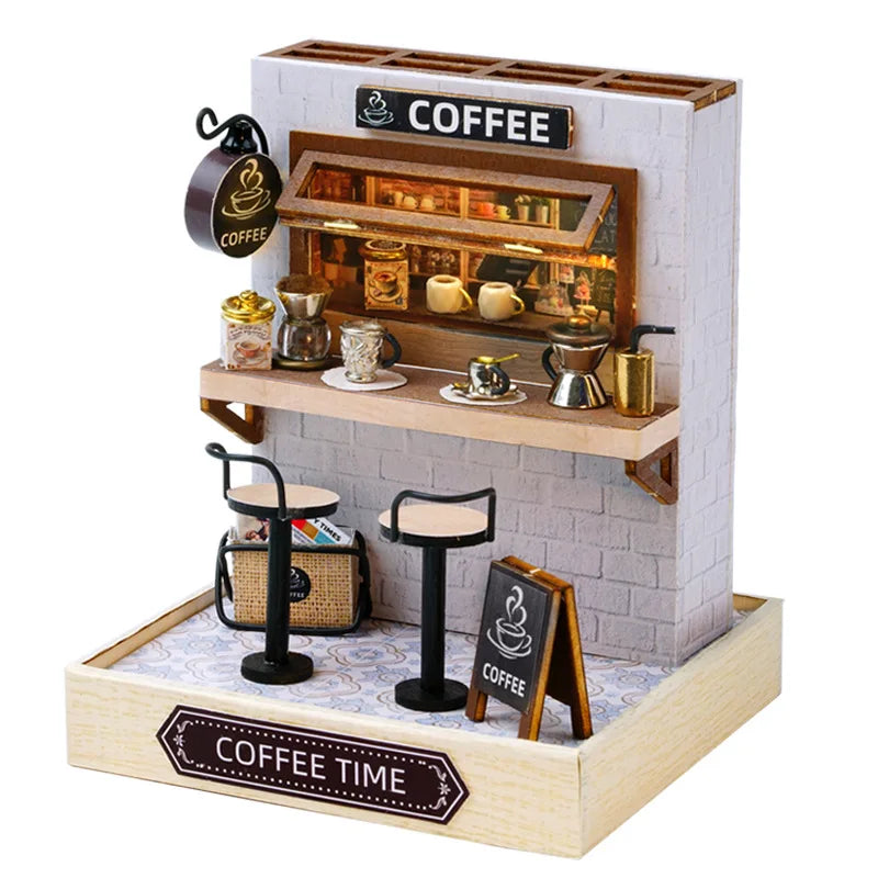 Miniature 3D Wooden Puzzle Dollhouse – 18 Designs
