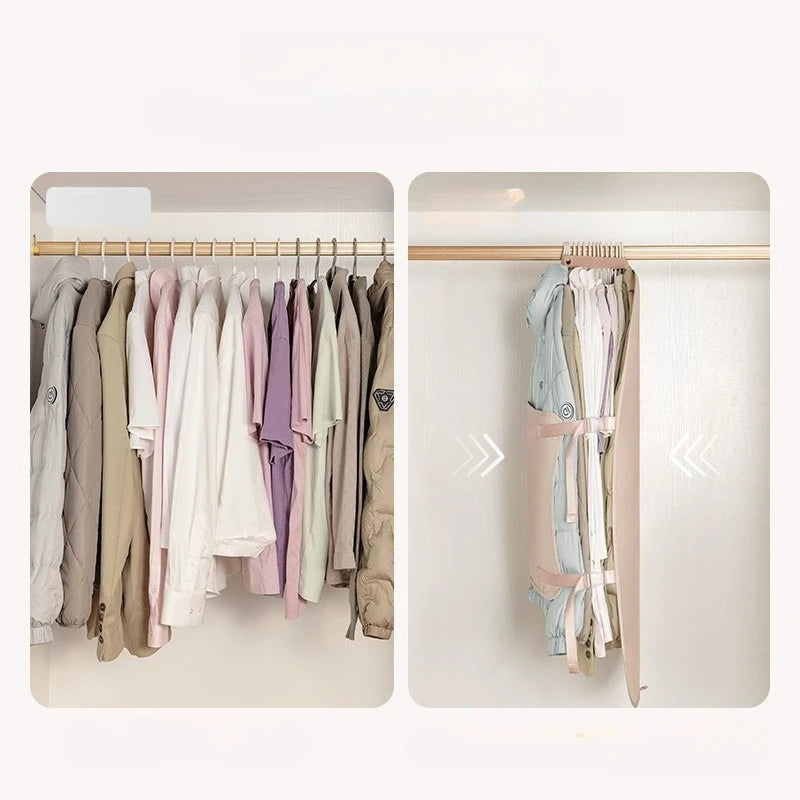 1pc Wardrobe Lazy Compressed Storage Board Dust Cover Storage Artifact Foldable Fabric Down Jacket