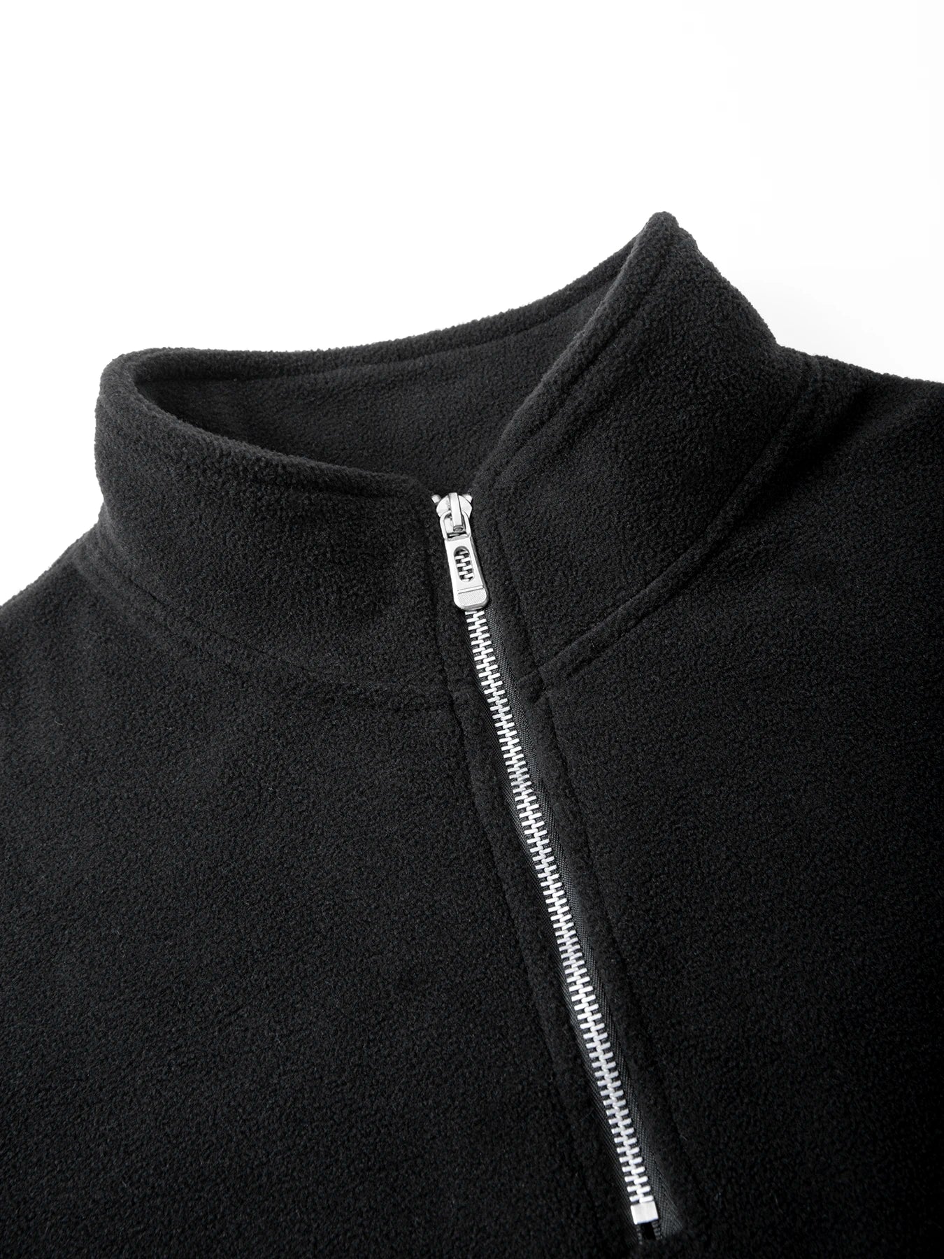 Men's Quarter-Zip Fleece Sweatshirt – Stand Collar Pullover