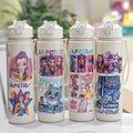 Hot 700ml Sale Cartoon Print Plastic Water Cup | Rumi Mira Zoey Jinu Celine | Portable Outdoor Straw Cup For Kids Cross-Border