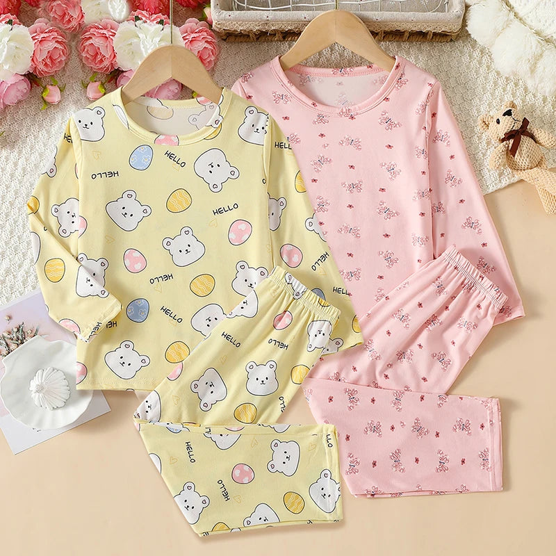 Kids' Character Print Short-Sleeve & Shorts Set – 14 Designs