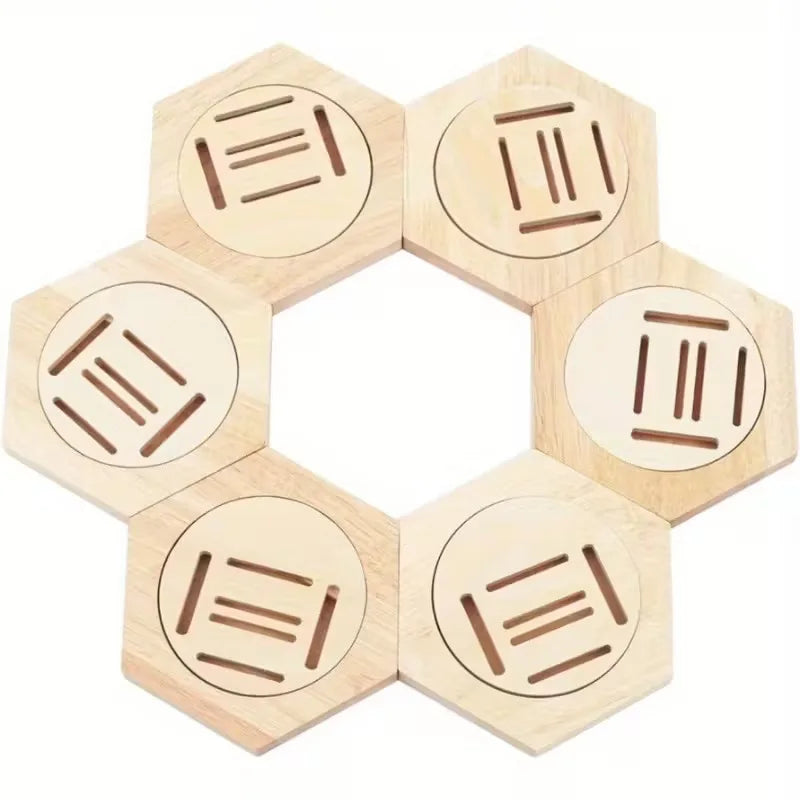 DIY Honeycomb Medal Wall Mounted Display Rack Hexagonal Home Decoration Wooden Medal Storage Rack Convenient and Tidy Hexagonal