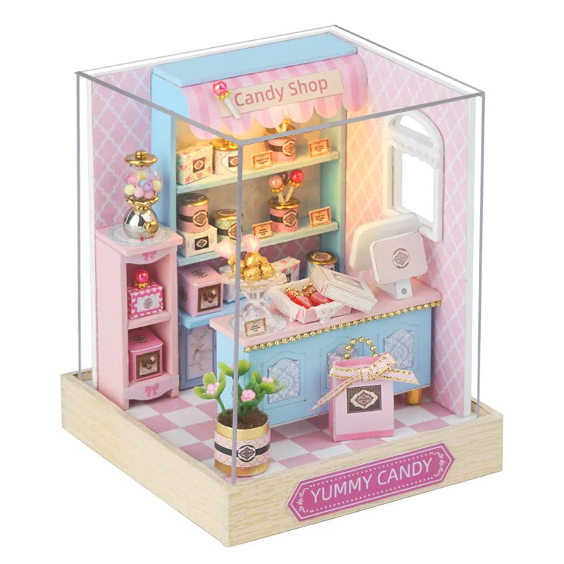 Miniature 3D Wooden Puzzle Dollhouse – 18 Designs