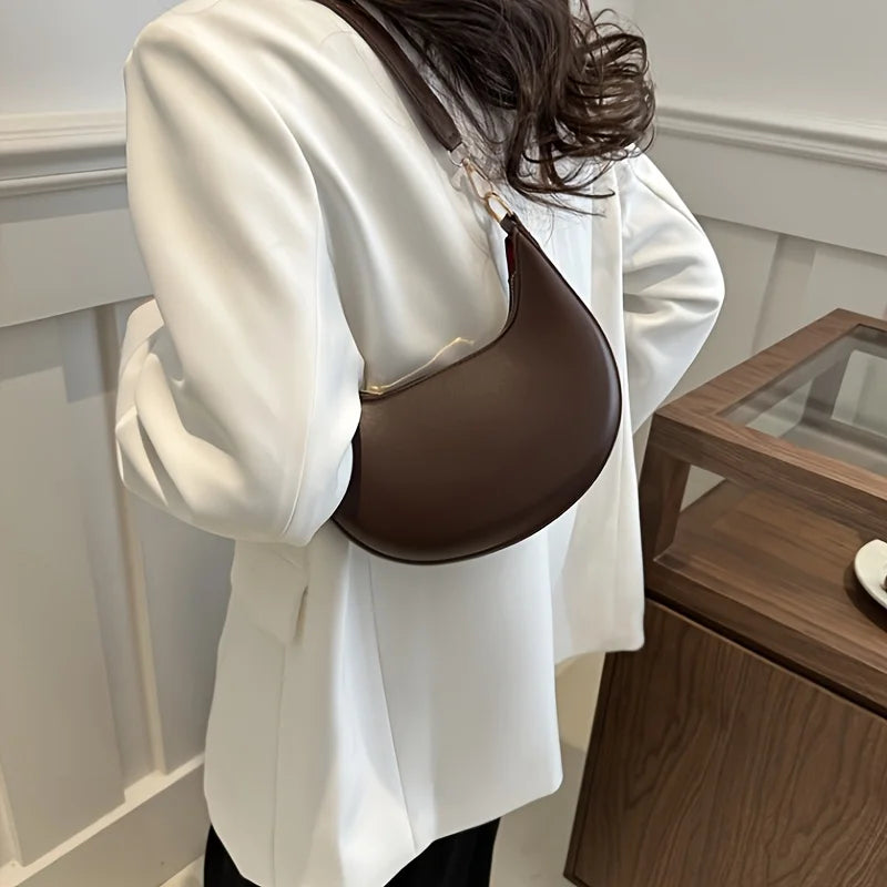 Women's Bag Shoulder Bags Women Moon-shaped Baseball NEW Fashion Luxury Women's Single Shoulder Bag