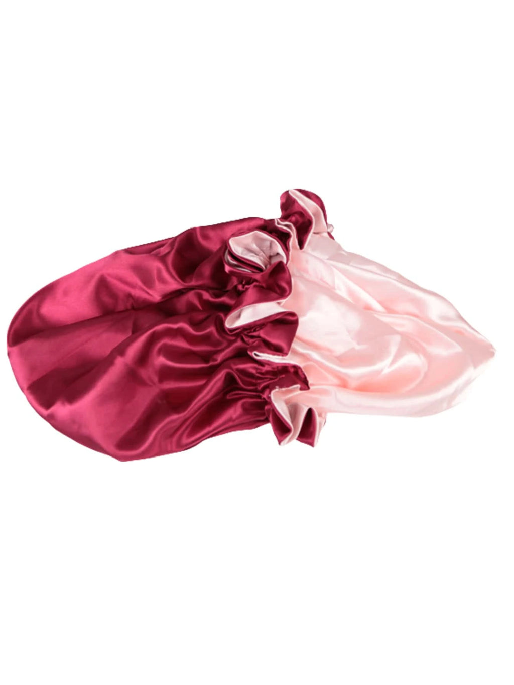 1pc Two Tone Satin Hat Silk Bonnet for Sleeping Satin Bonnets Double Layer Reversible Hair Cap Bonnet for Women Long Curly Braid