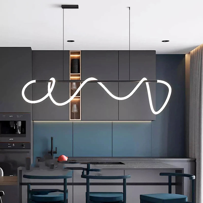 Nordic Line Chandelier – Dining Room Pendant Light