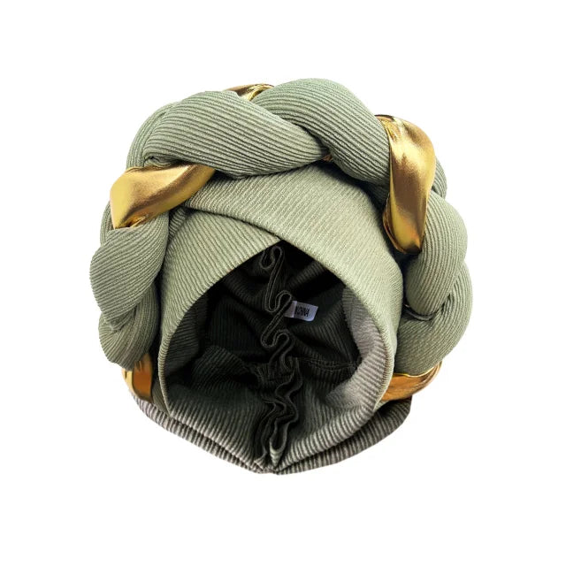 Elegant Turban Cap Women Headwrap Bonnet African Lady Head Wraps Muslim Turbans Hat Evening Party Autogele Headwear