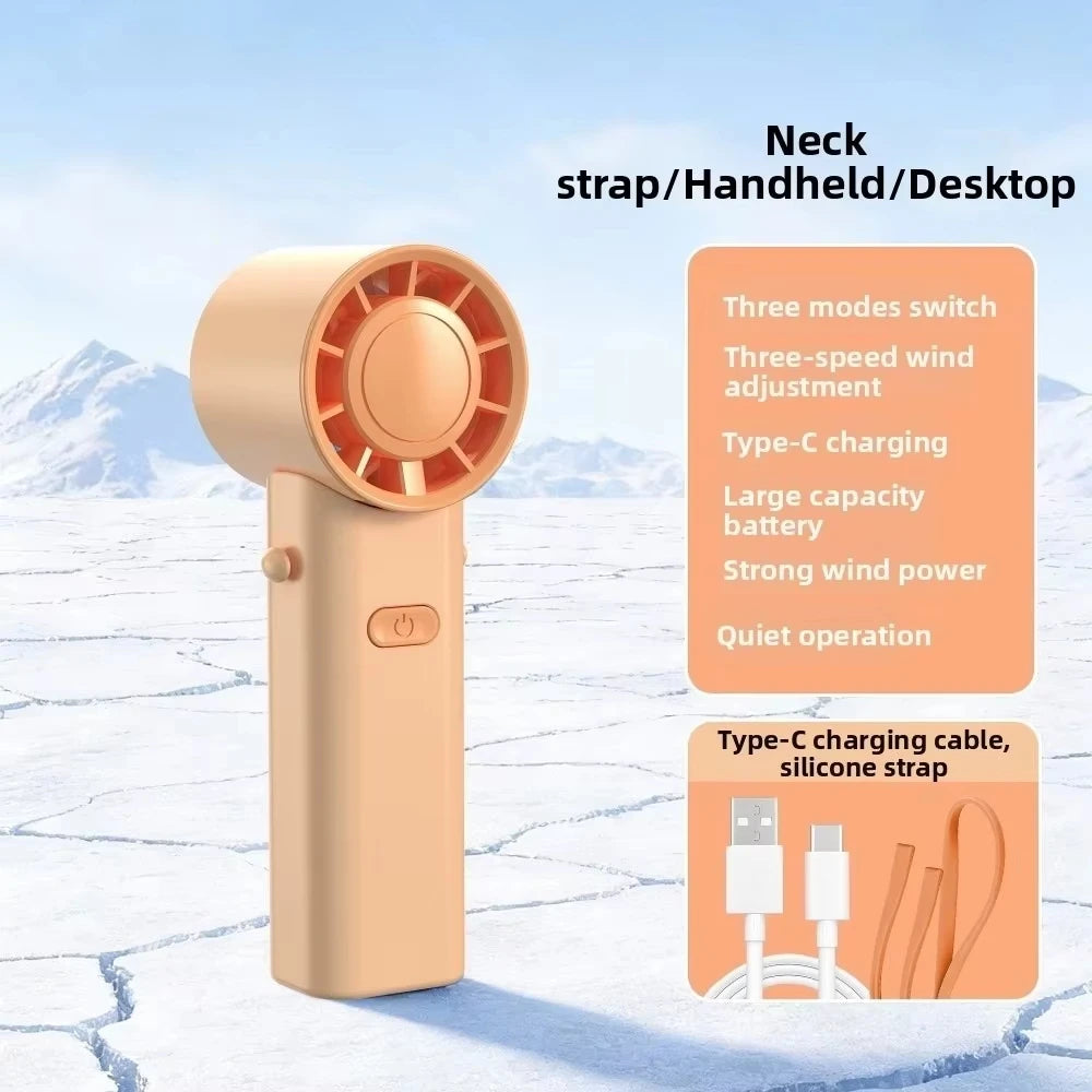 Mini Foldable USB Rechargeable Handheld Fan – 4 Colors