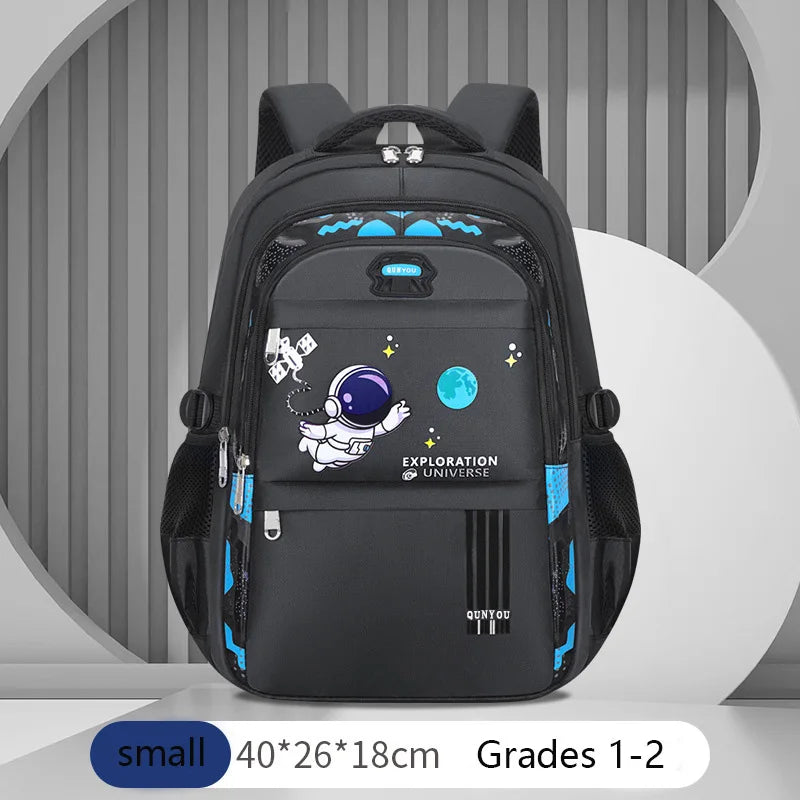 Kids' Astronaut Waterproof School Backpack – 2 Sizes, 3 Colors