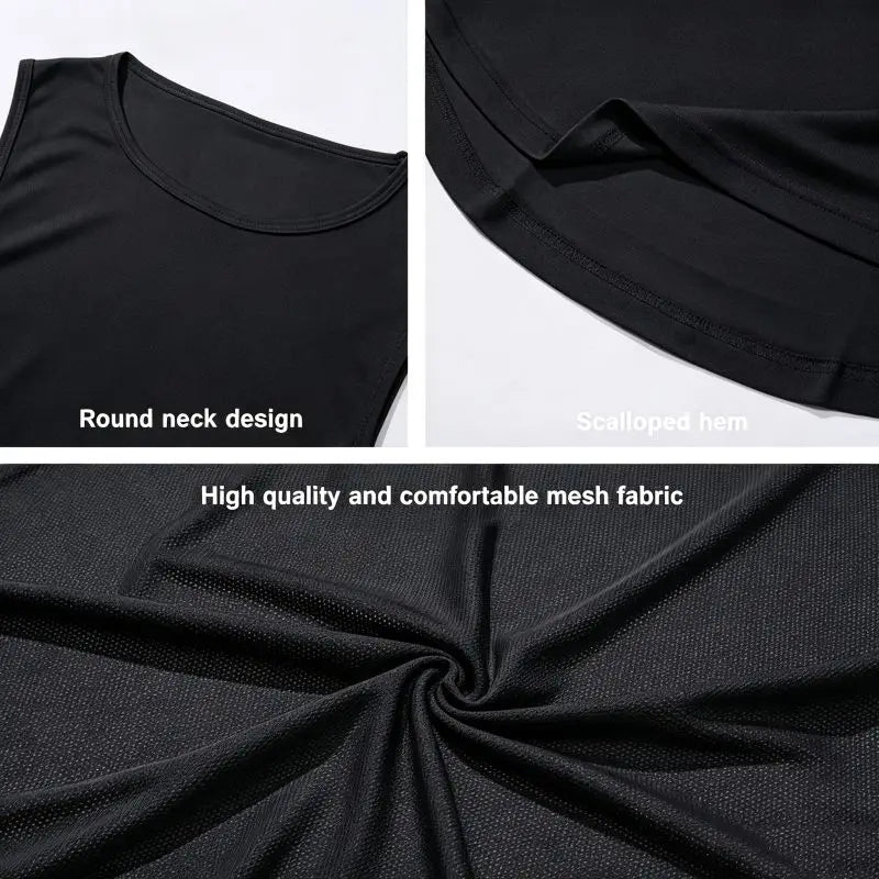 Summer Men's Gym Tank Top Fitness Training Clothing Quick-drying Loose Bodybuilding Sleeveless Shirt Men Fashion Basketball Vest