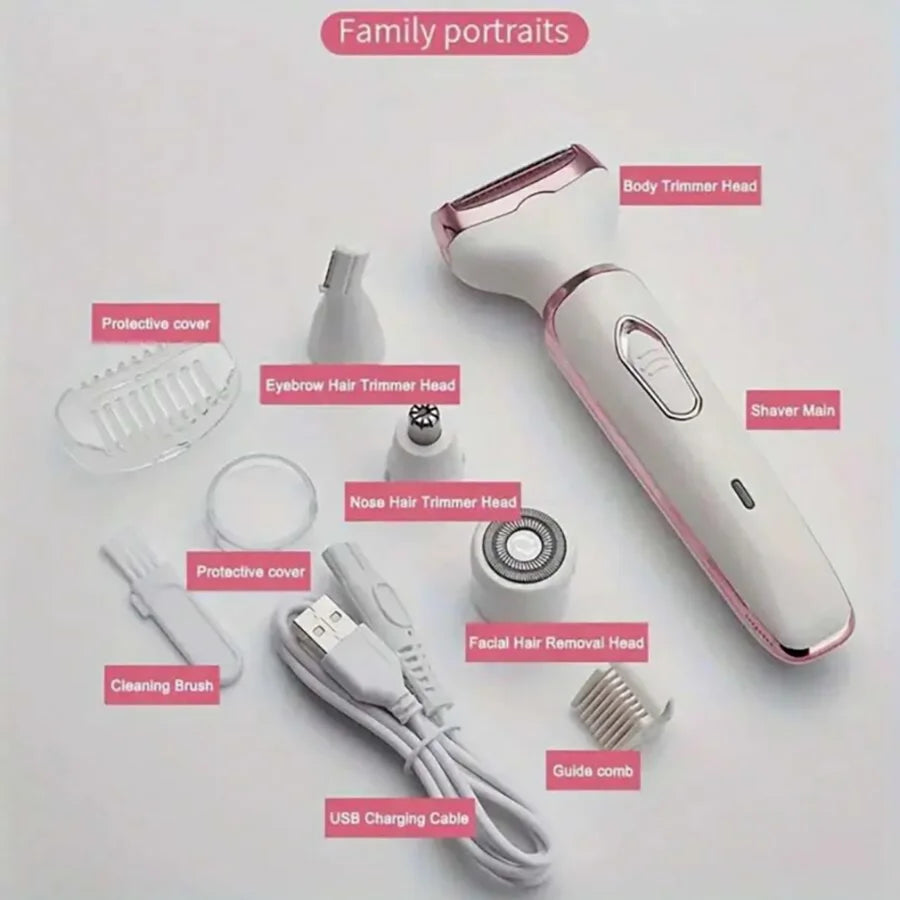 Ladies' 4-in-1 Rechargeable Electric Shaver
