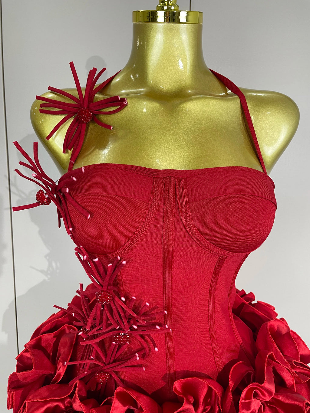 Halter Bandage Two-Piece Party Gown Set – Club & Prom