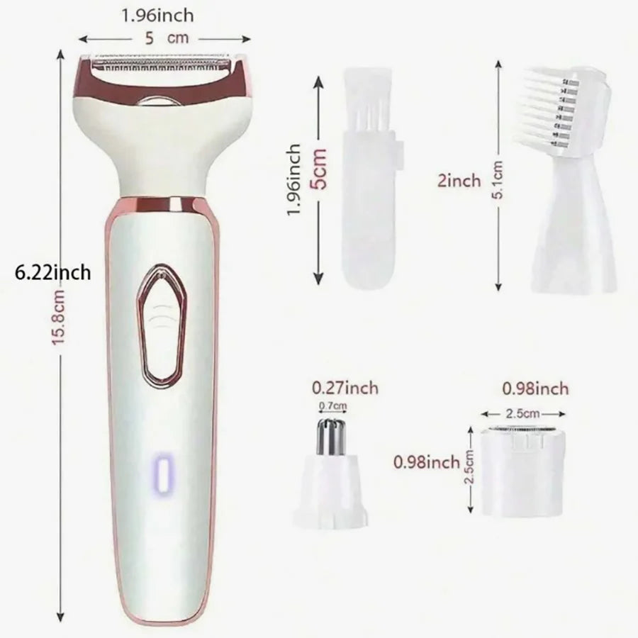Ladies' 4-in-1 Rechargeable Electric Shaver