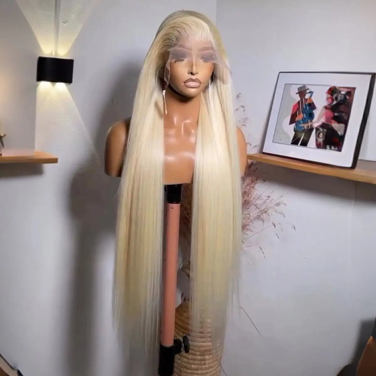 613 Honey Blonde Color Synthetic 13X4 Lace Front Wig For Black Women Straight Preplucked Bleach Knots Soft Cosplay Daily Party