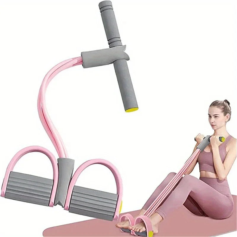 4-Tube Resistance Band Set – Multi-Function Home & Office Workout