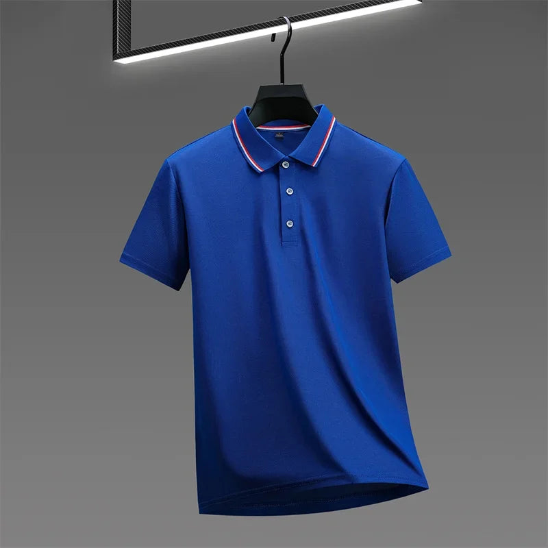 Men's Solid Short-Sleeve Polo Shirt – 9 Colors, S–4XL