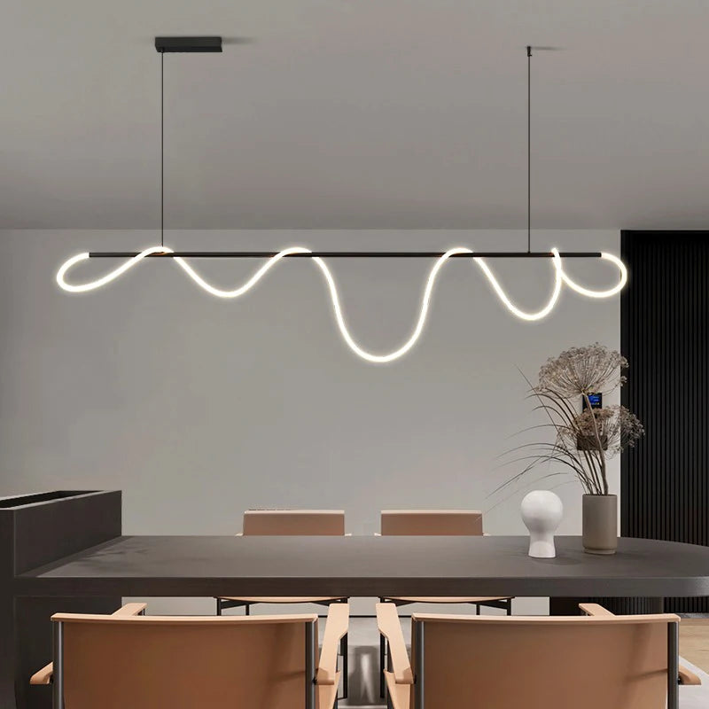 Nordic Line Chandelier – Dining Room Pendant Light
