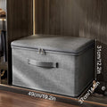 Organizing Portable Box Soft Cover With Zipper Storage Box With Lock, Folding Storage Clothes Box