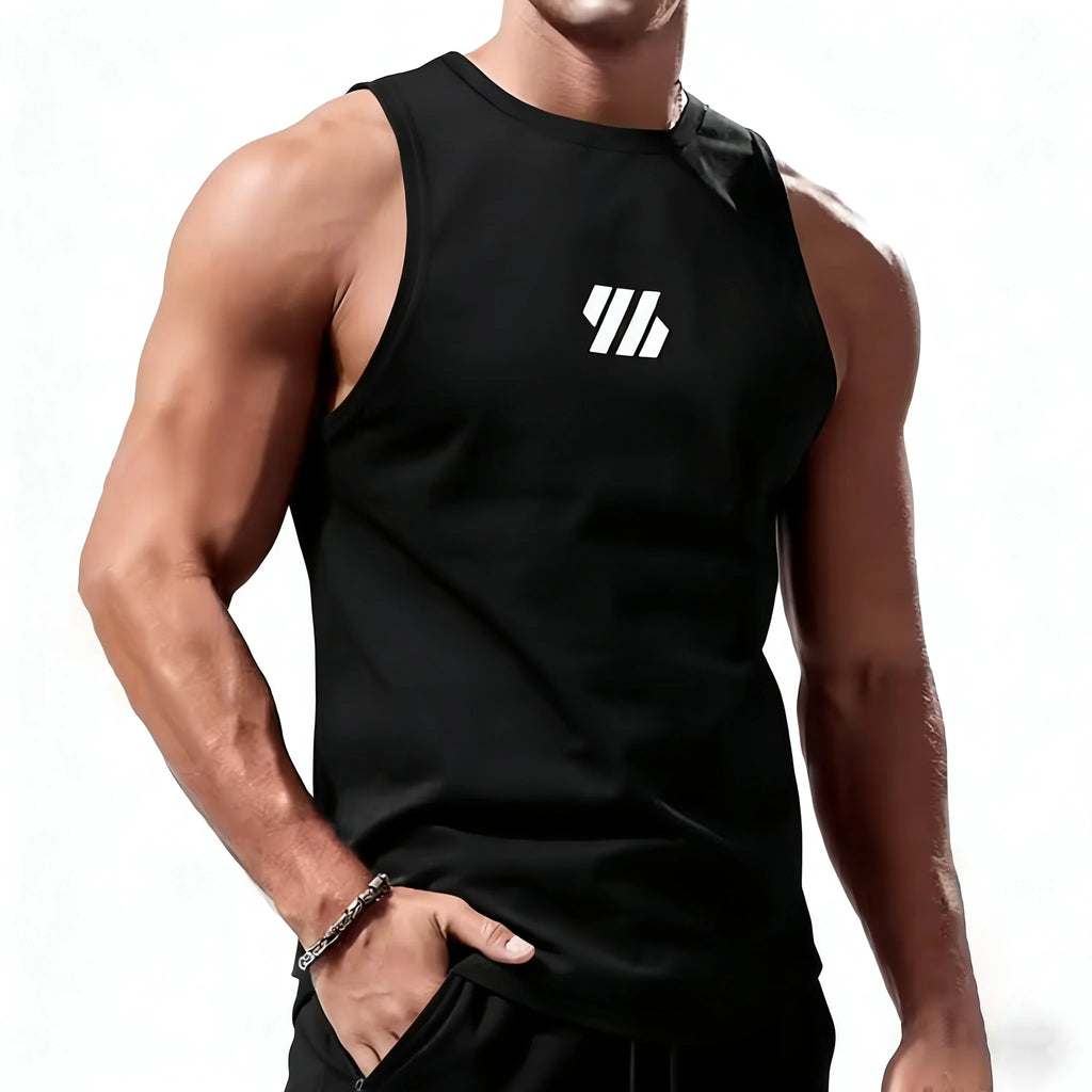 Men Sport Vest Summer Quick Dry Training Tanktop Workout Gym Singlets Man Fitness Tops Sleeveless Shirt Tee Running Tank Top Men