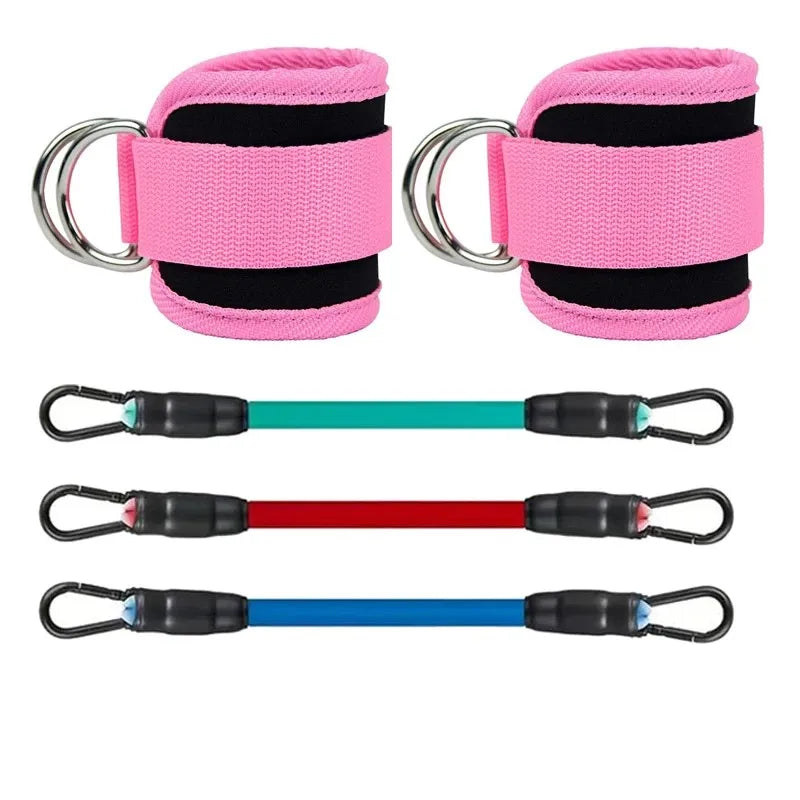 Ankle Strap Resistance Bands – Hip & Glute Workout Set for Men & Women