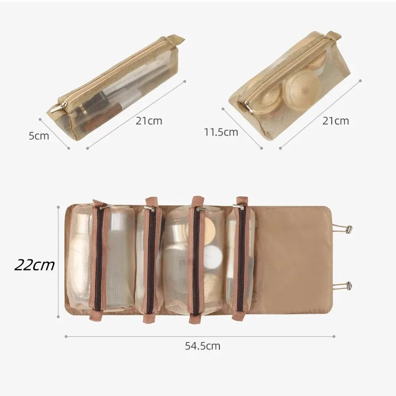 4-in-1 Foldable Travel Makeup Bag