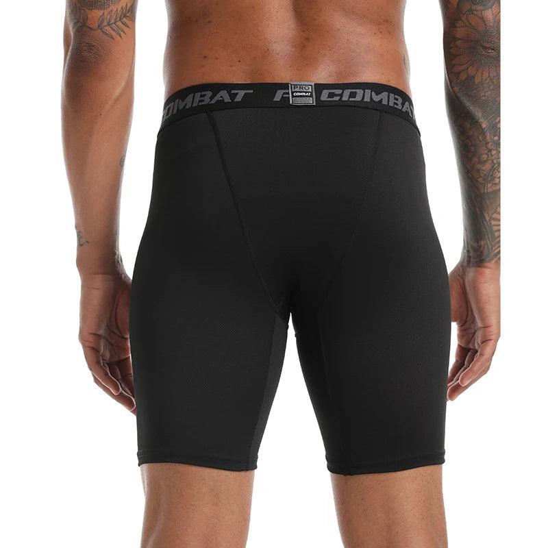 Men's Sports Leggings, Bottoming Shorts, Quick-drying Stretch Fitness, Running, Track and Field, Basketball Training, Compressio